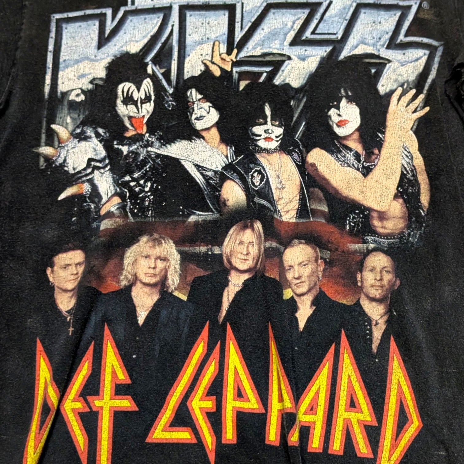 KISS & Def Leppard 40 Year Anniversary Tee - Size S