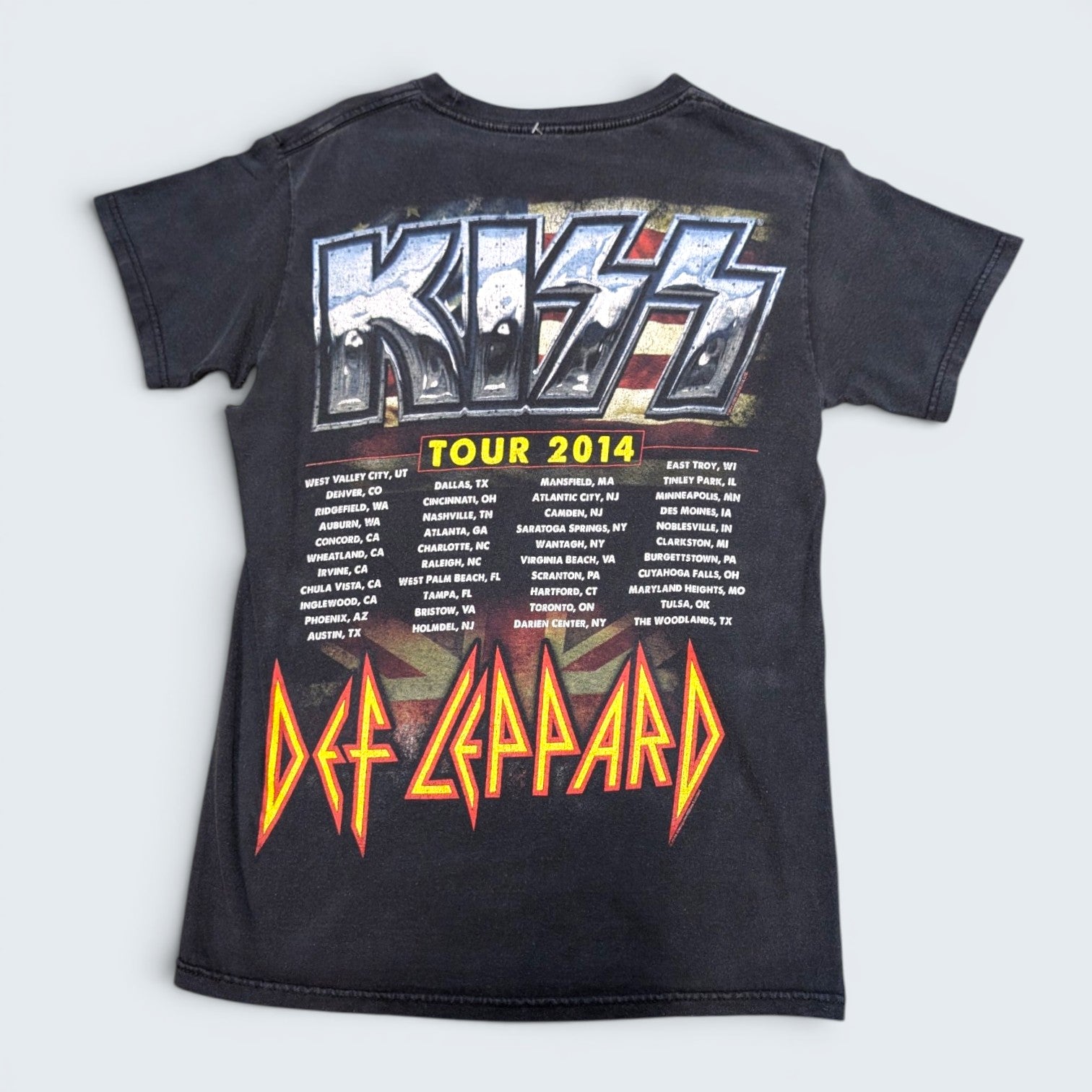 KISS & Def Leppard 40 Year Anniversary Tee - Size S