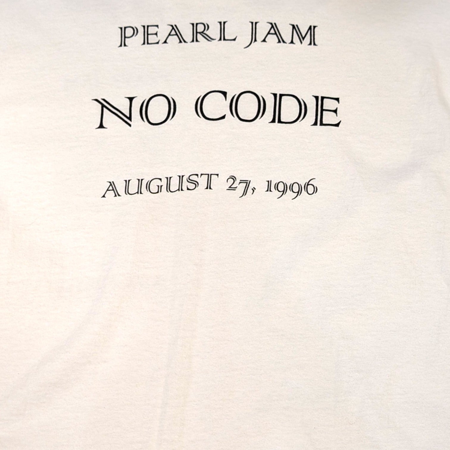 Pearl Jam "No Code" 1996 Tee - XL