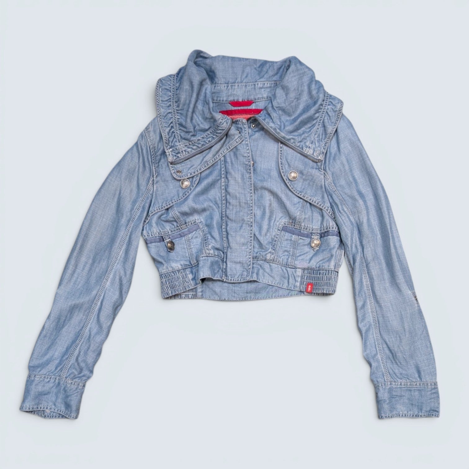 EDC by Esprit Cropped Denim Jacket - L