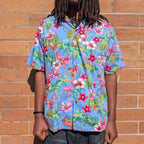 Stoxx Flamingo Tropical Print Hawaiian Camp Collar Shirt — Size M – additional view, STOXX THRIFT & VINTAGE