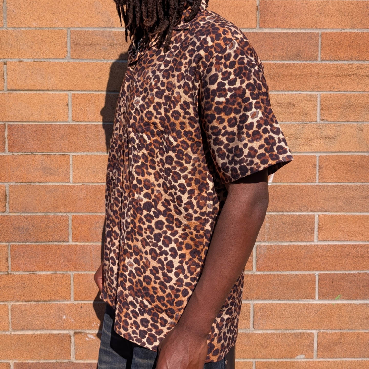 Stoxx Leopard Print Camp Collar Shirt