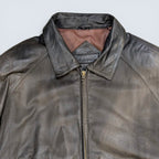 Moores Leather Bomber Jacket - XL