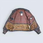 Moores Leather Bomber Jacket - XL