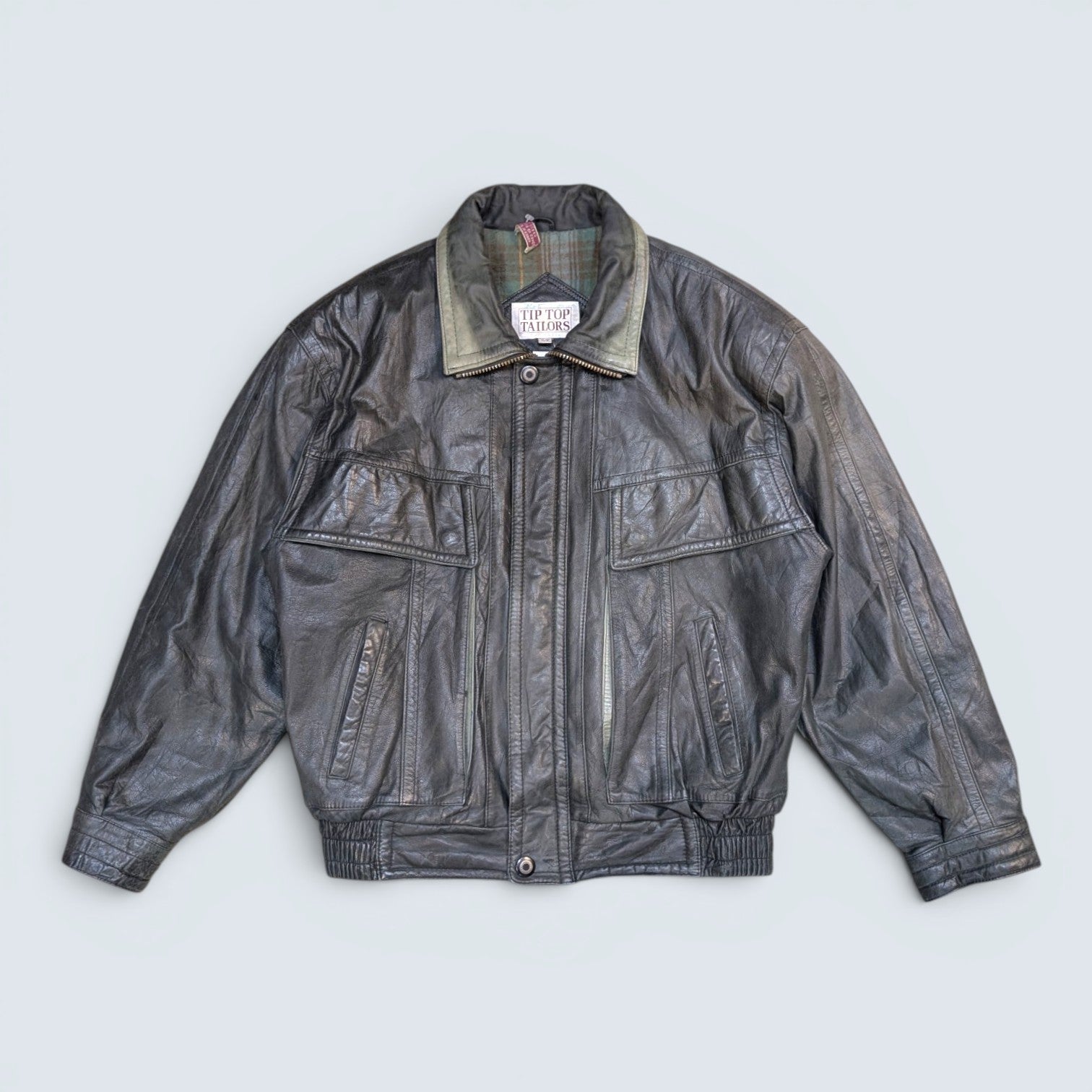 Tip-Top Tailors lined Leather Jacket - S