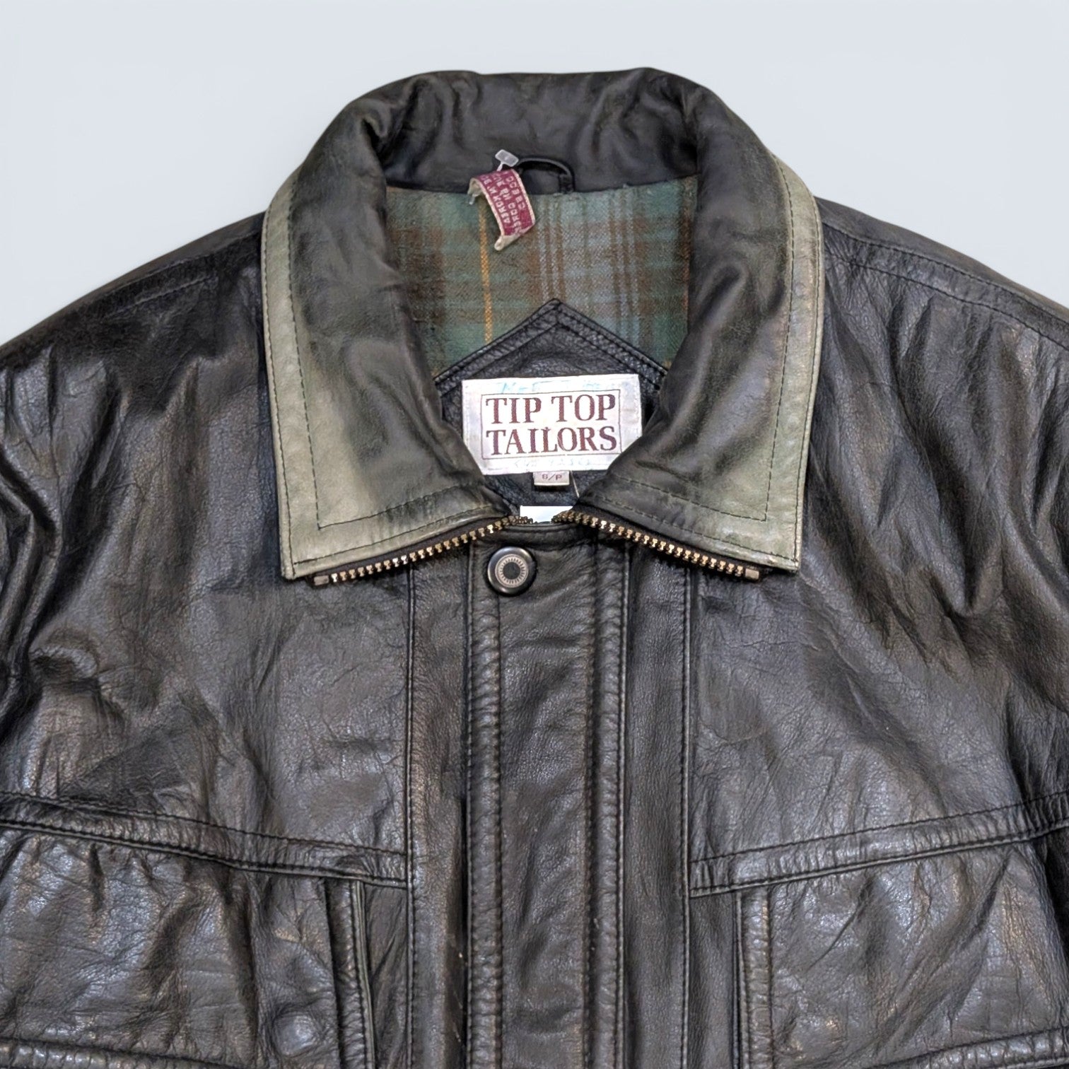 Tip-Top Tailors lined Leather Jacket - S