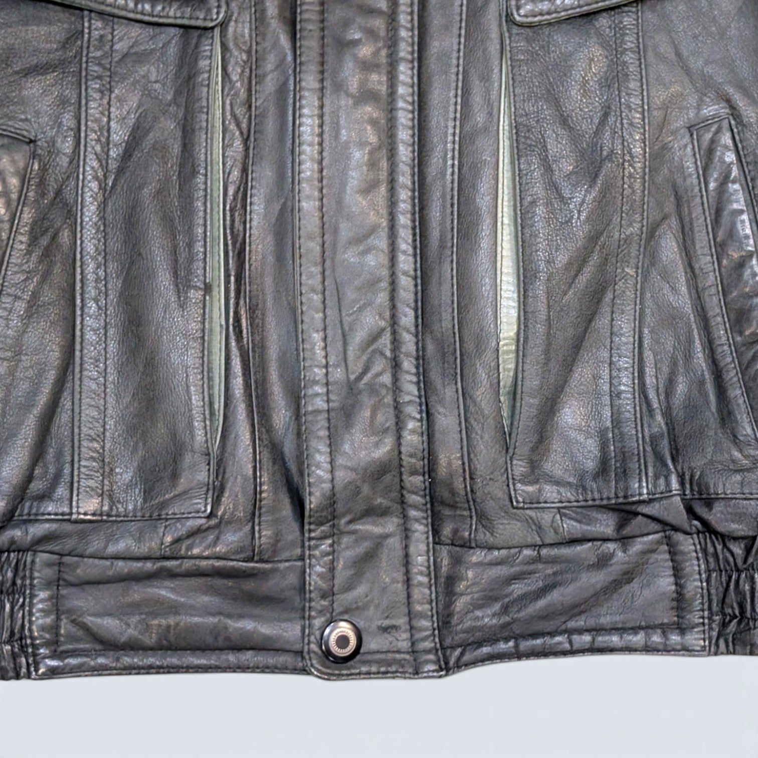 Tip-Top Tailors lined Leather Jacket - S