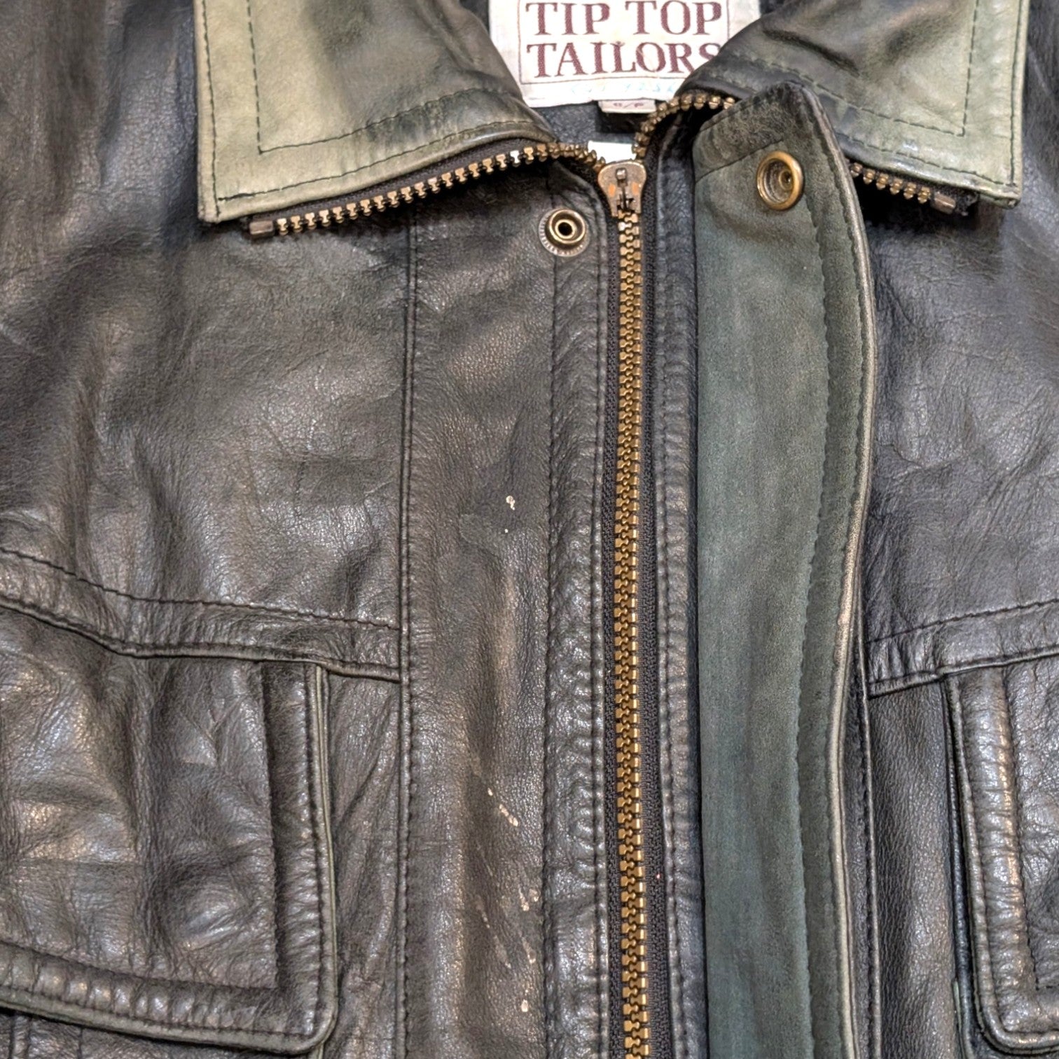 Tip-Top Tailors lined Leather Jacket - S