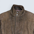 Ocean West Suede button up Leather Jacket - L