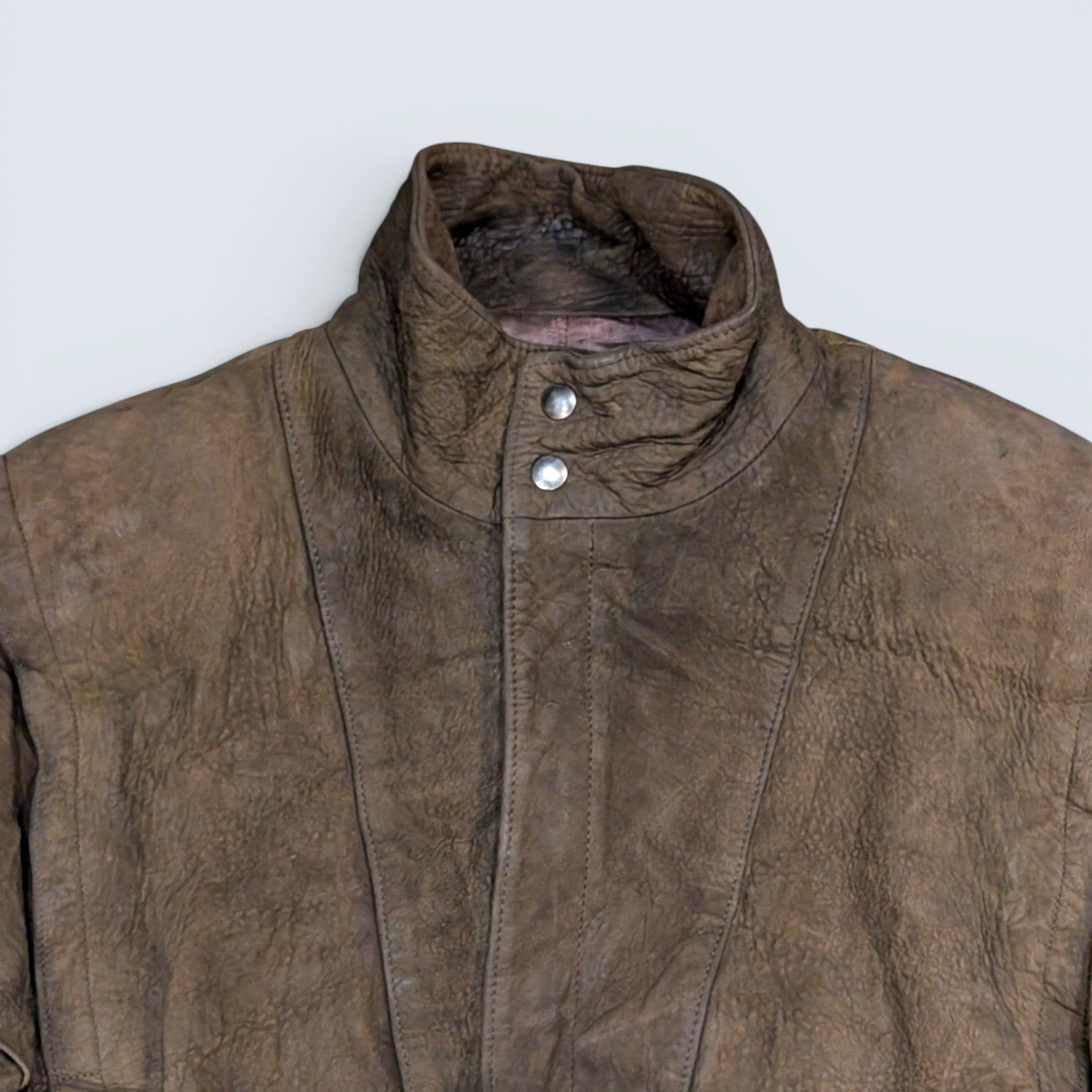 Ocean West Suede button up Leather Jacket - L