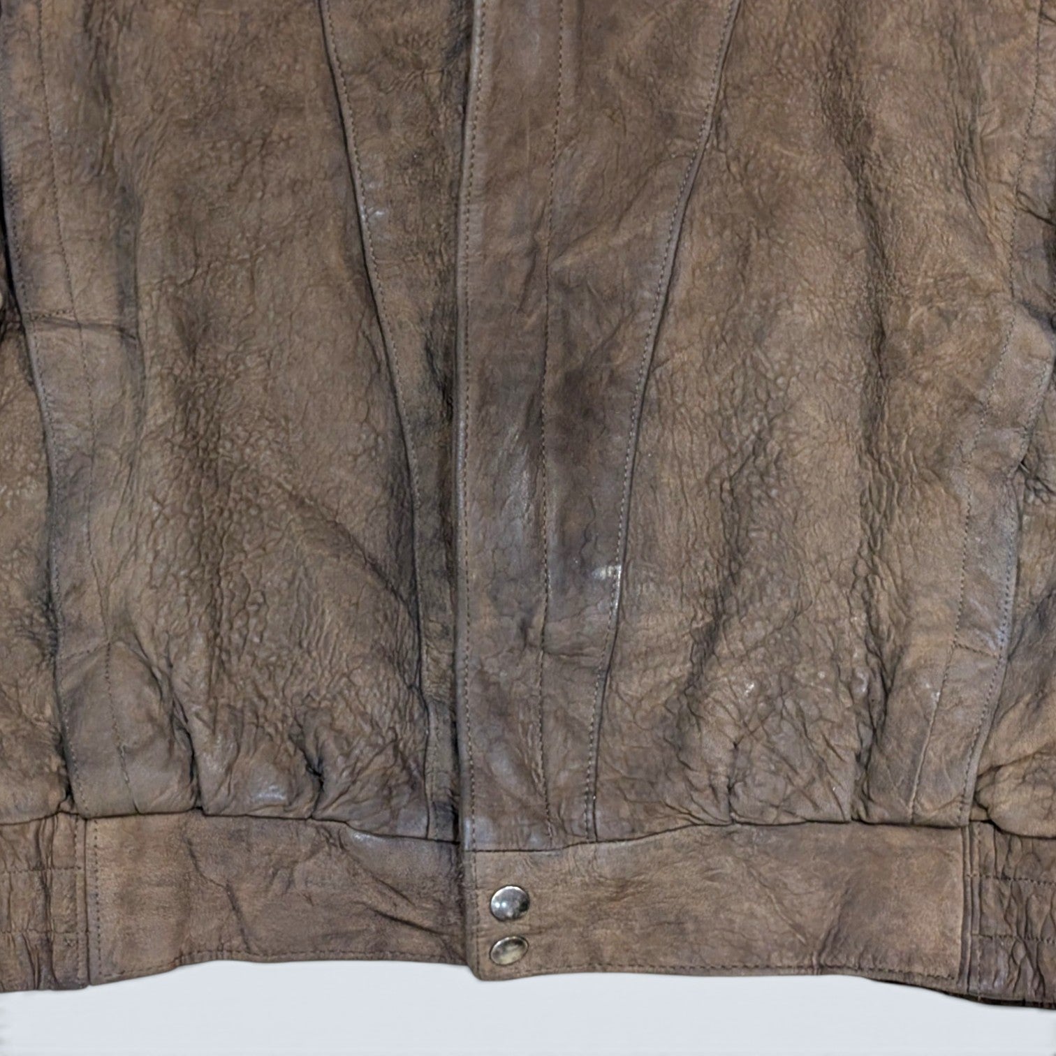 Ocean West Suede button up Leather Jacket - L