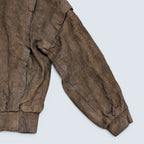 Ocean West Suede button up Leather Jacket - L