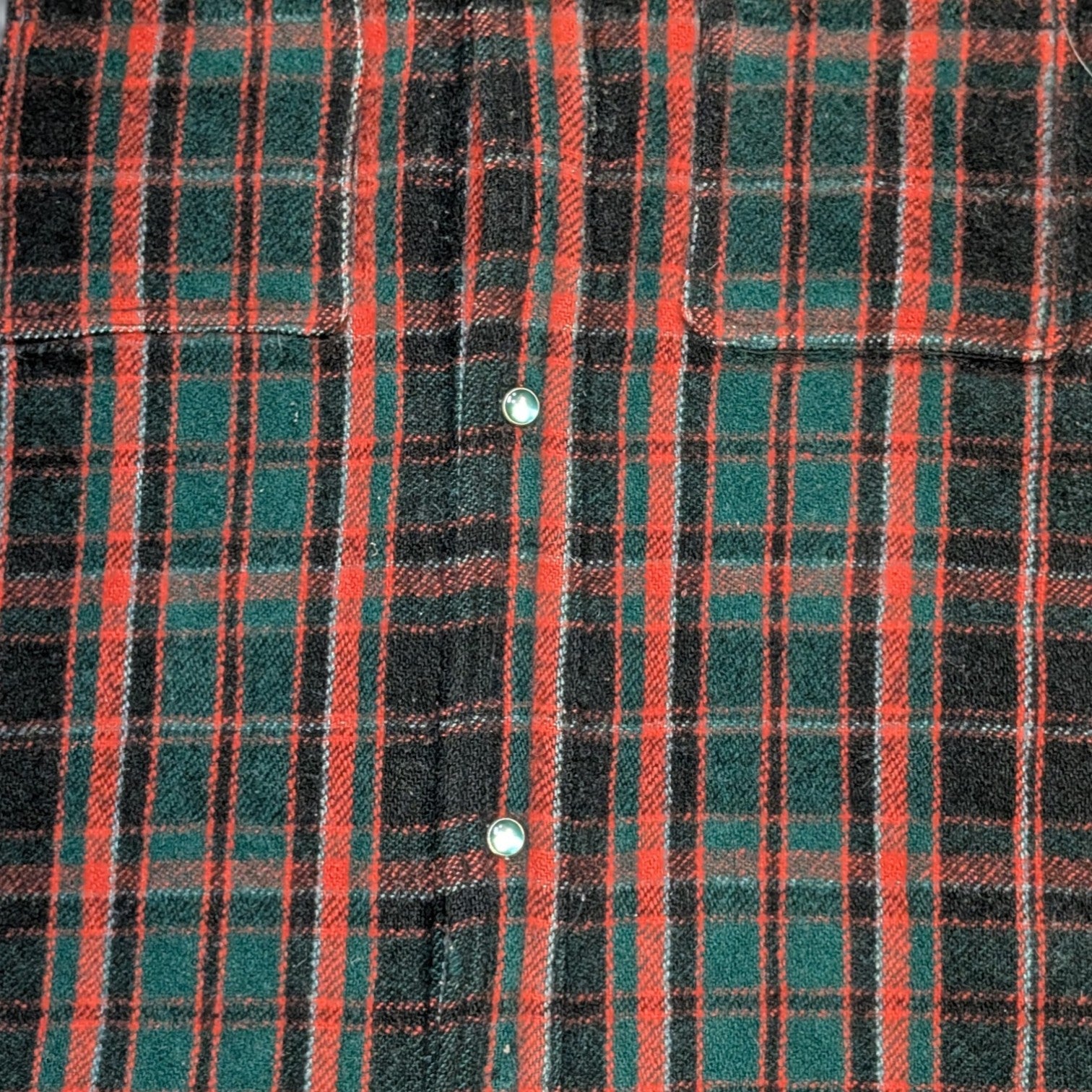 Red & Green Tartan Wool Flannel