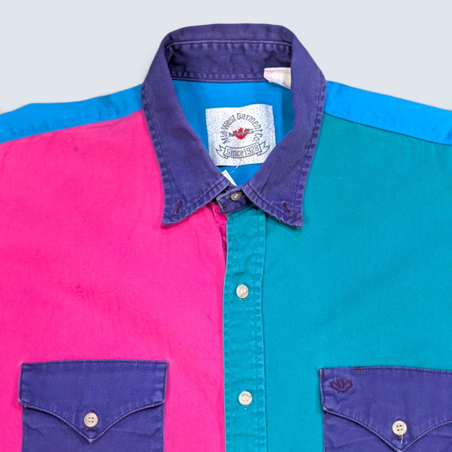 MWG Color Block Button Down Shirt