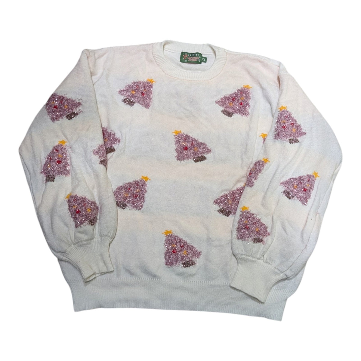 Pink Sparkle Tree Christmas Sweater