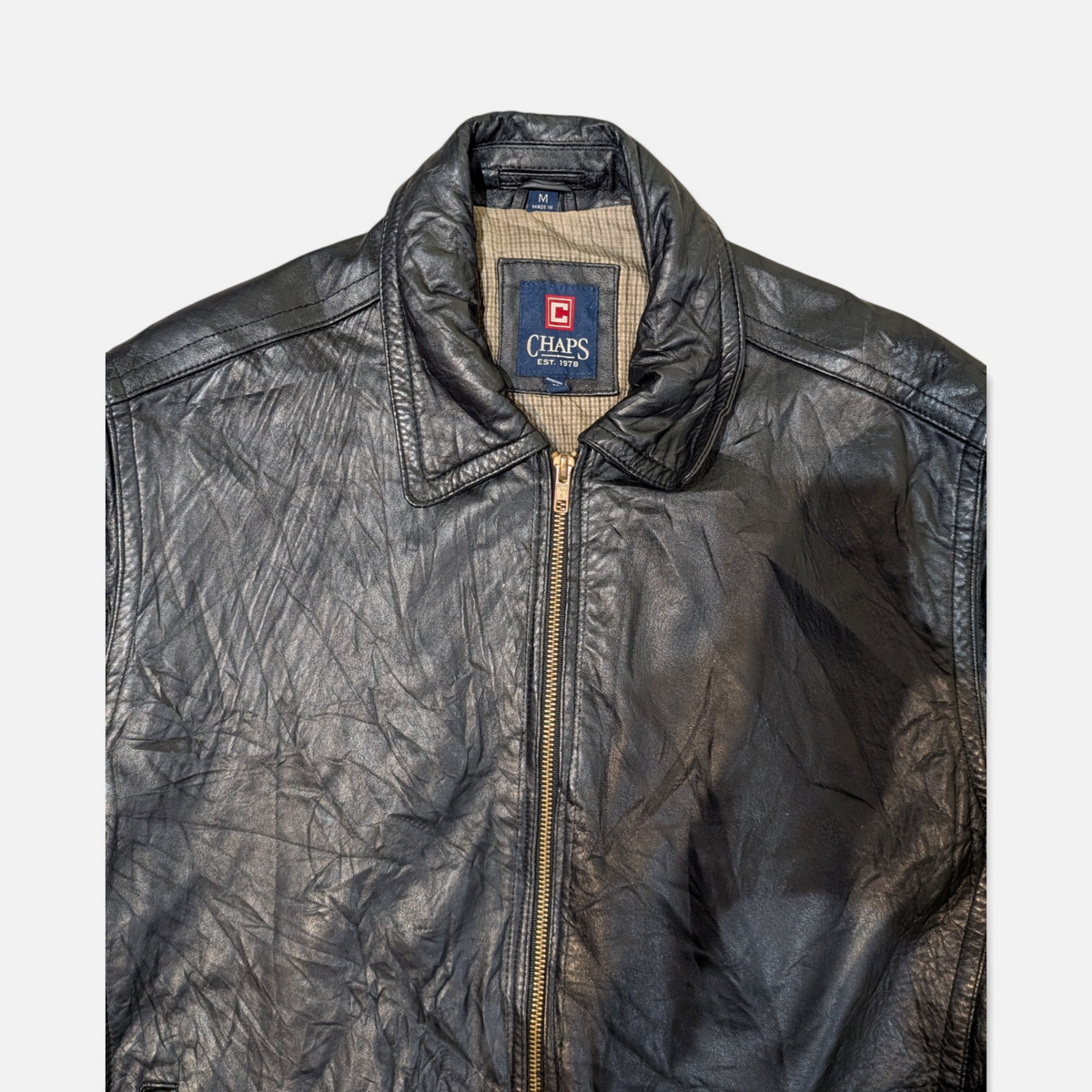 Chaps Leather Jacket