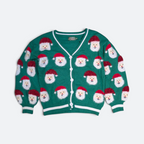 Green Santa Cardigan