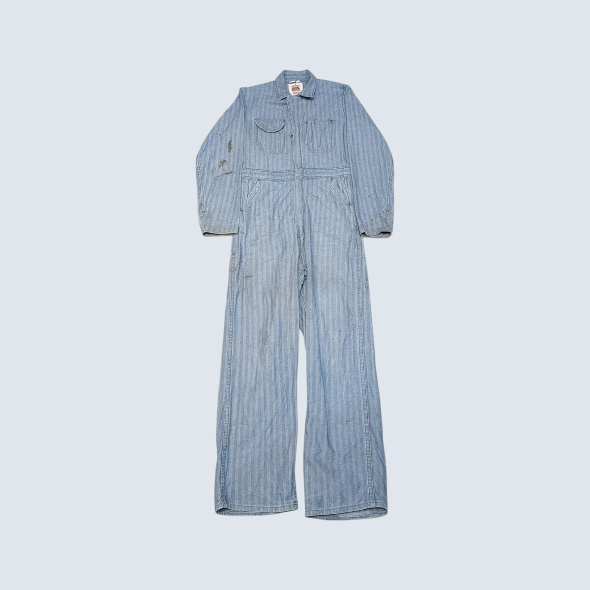 1960s Casey Jones Herringbone Denim Coveralls