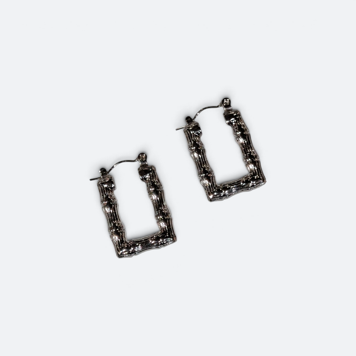 "Bamboo" Silver Earrings