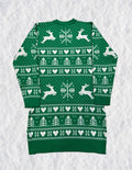 Reindeer & Hearts Dress Christmas Sweater