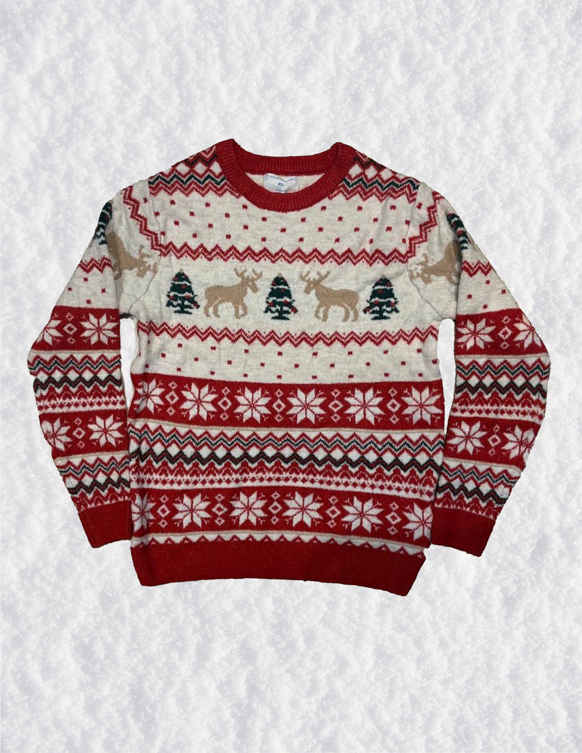 Reindeer & Tree Christmas Sweater