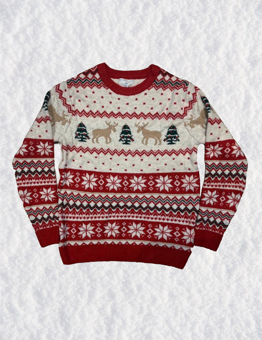 Reindeer & Tree Christmas Sweater