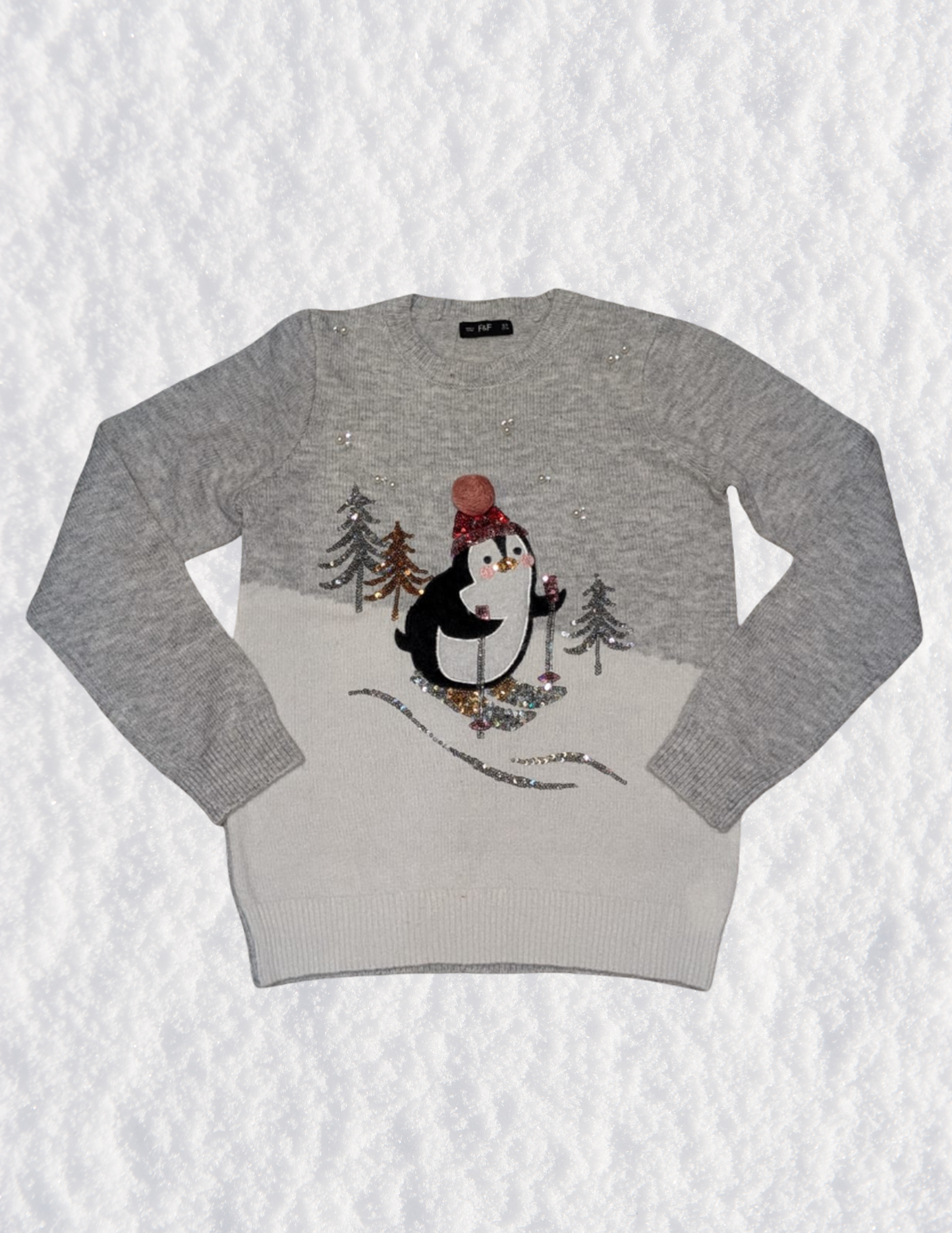 Ski Penguin Christmas Sweater