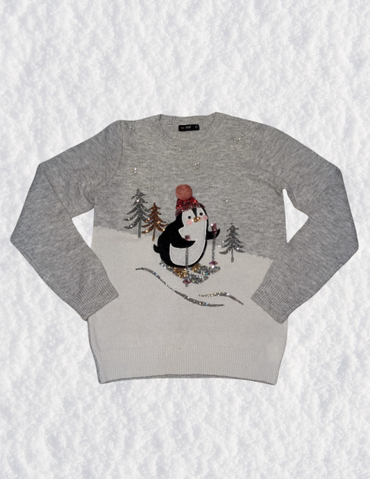 Ski Penguin Christmas Sweater