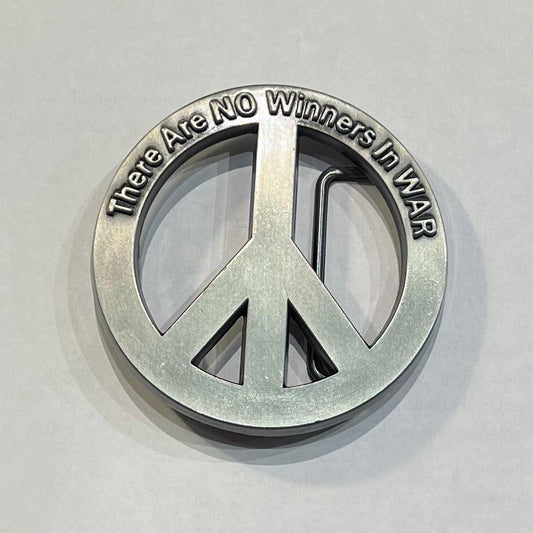 Peace Sign Belt Buckle