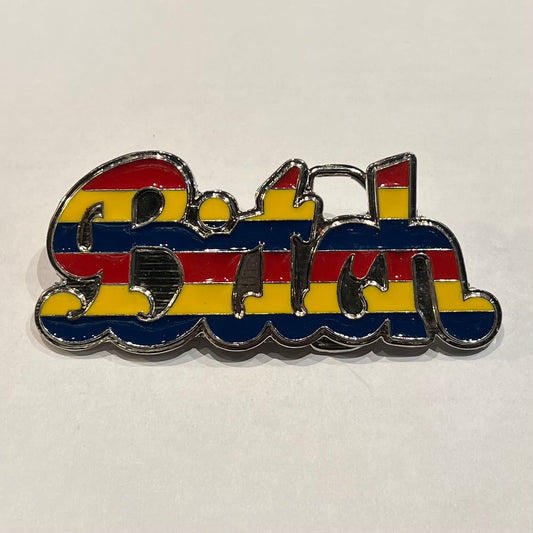 B*tch Colourful Belt Buckle