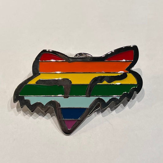 Rainbow Fox Belt Buckle