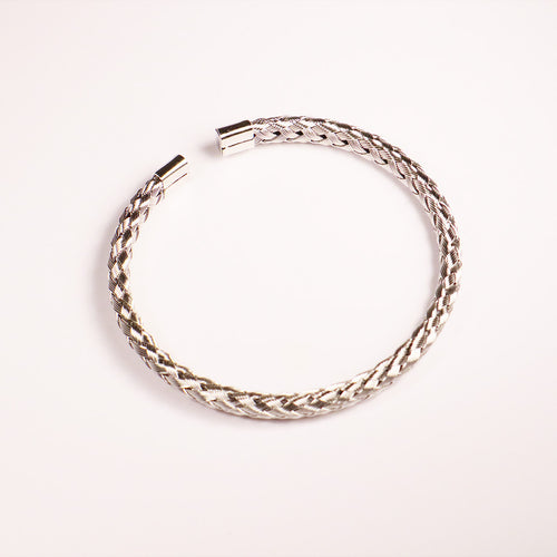 Braided Silver Bracelet – Jewelry, STOXX THRIFT & VINTAGE