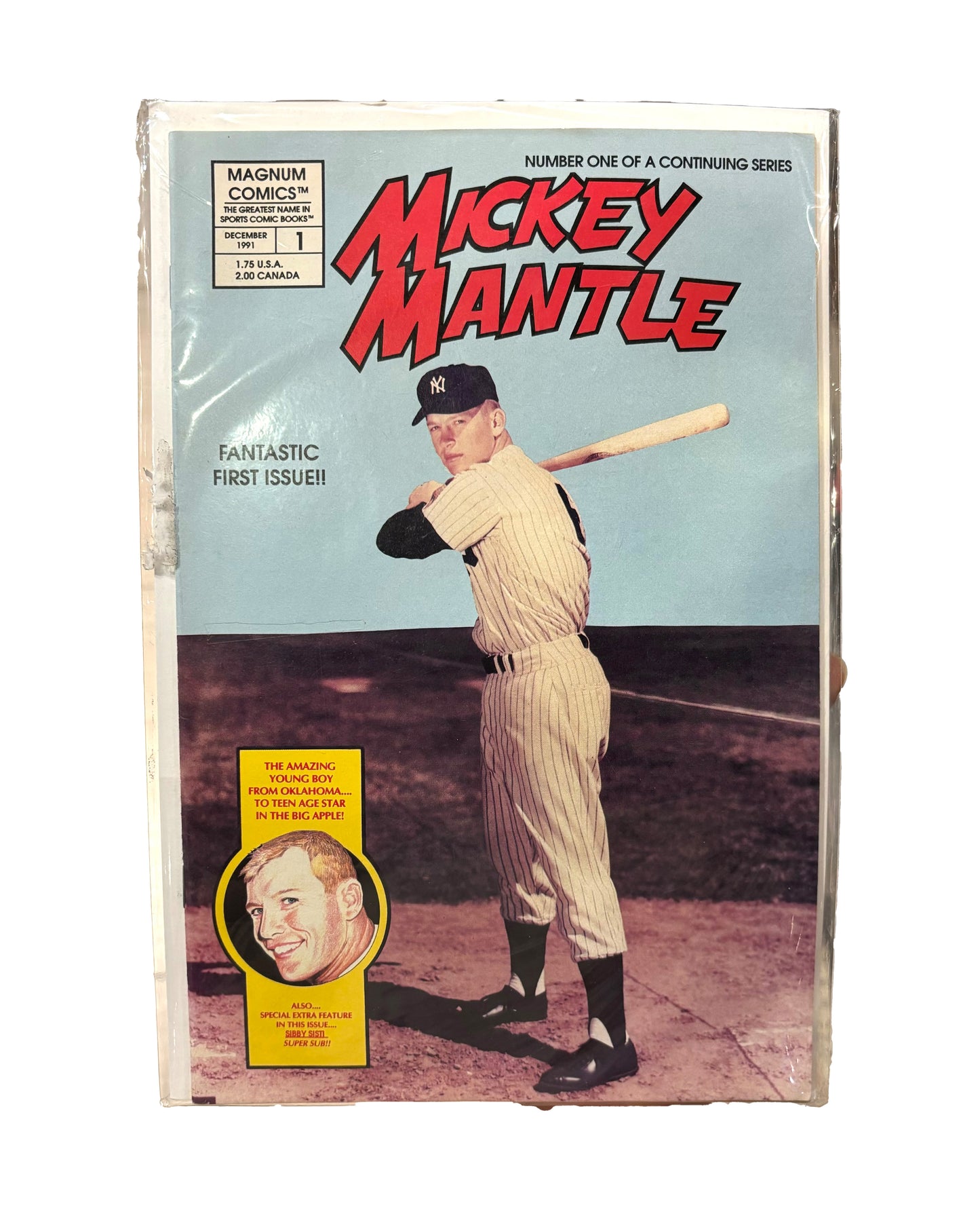 Mickey Mantle First Issue 1991 Comic