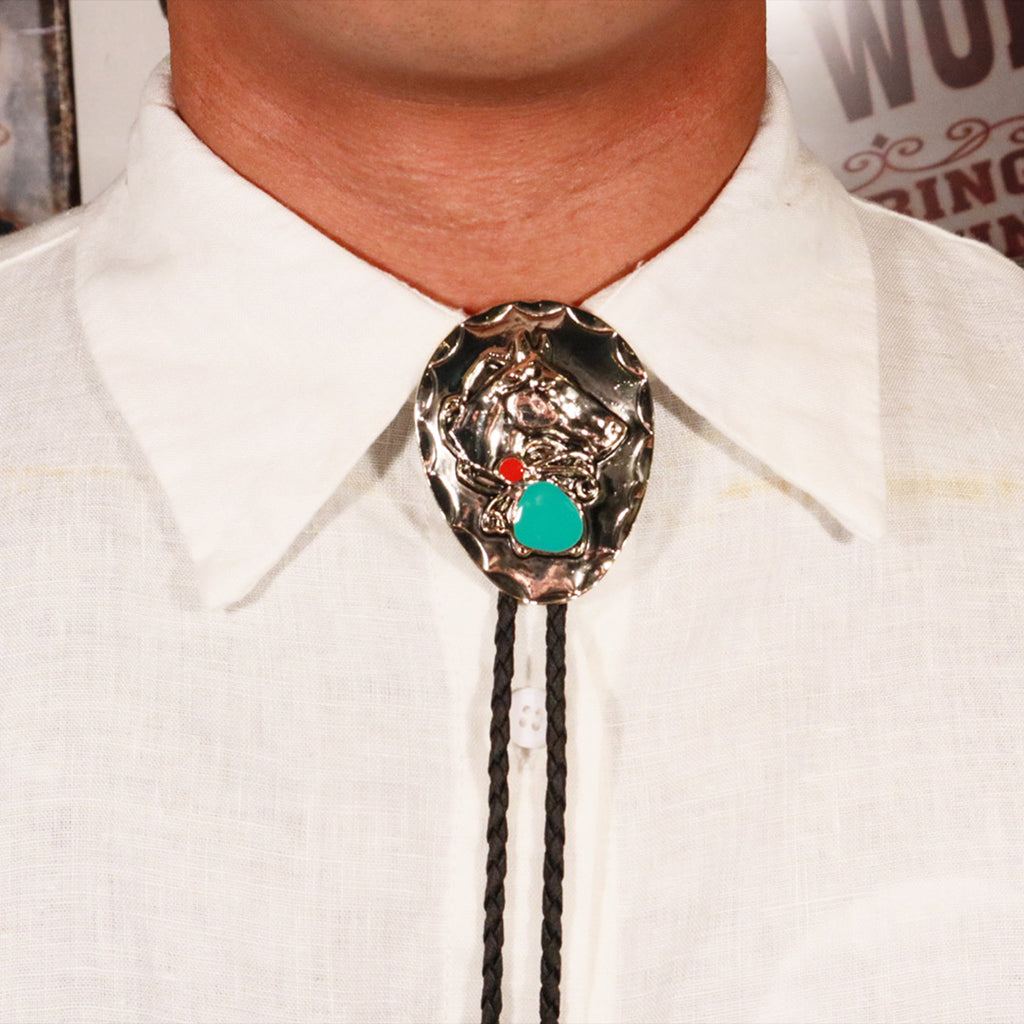 Conquistador Embellished Bolo Tie