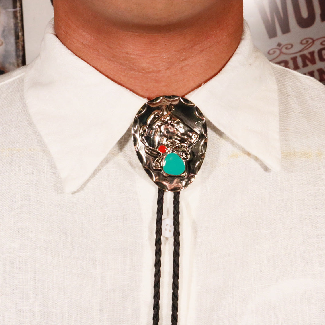 Conquistador Embellished Bolo Tie