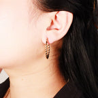 Twisted Gold Earring