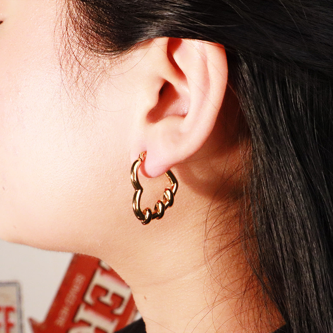 Heart Gold Earring