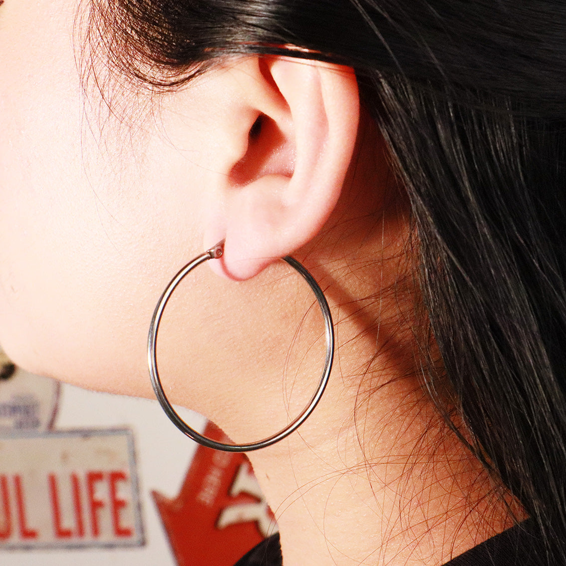 Classic Silver Hoops