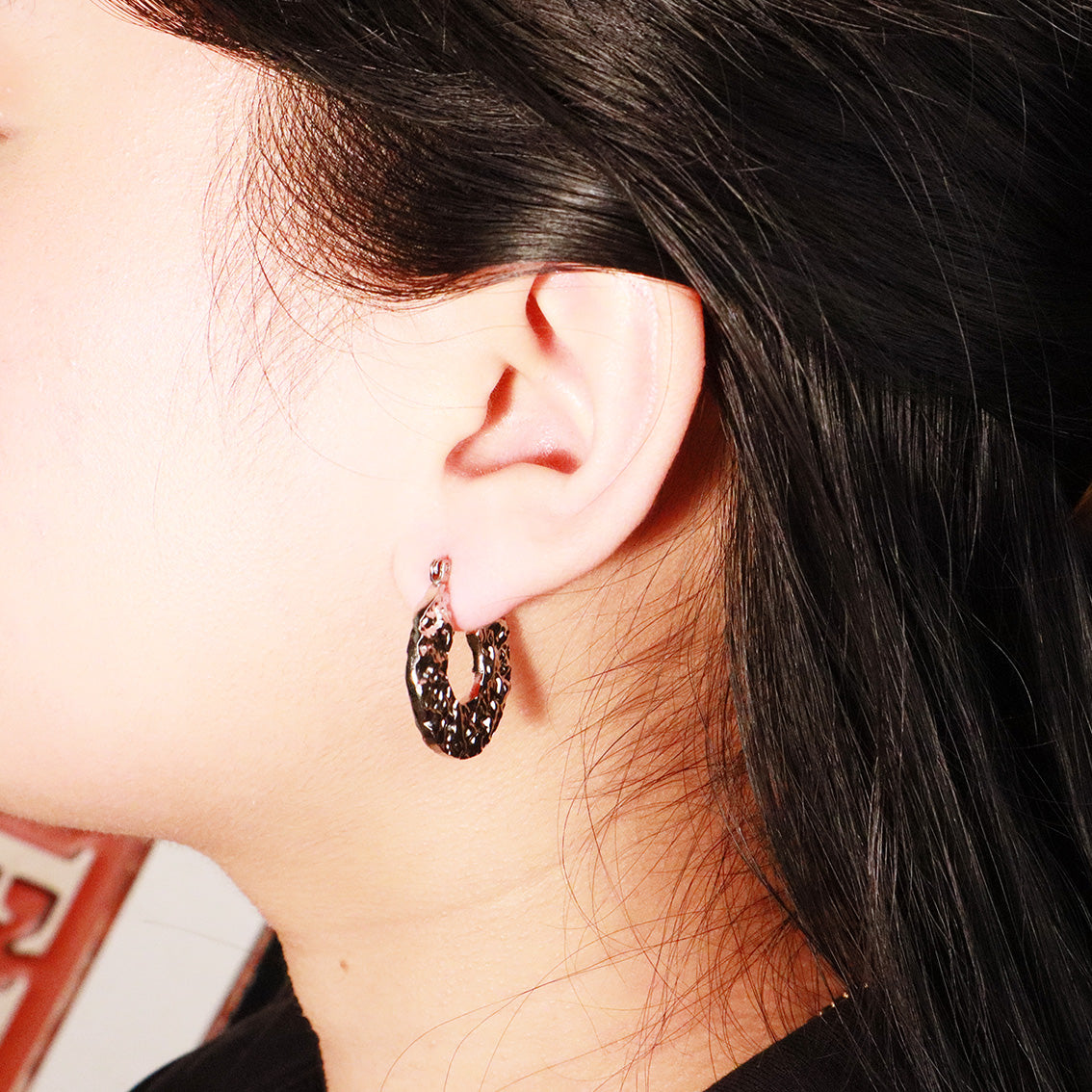 "Foil" Silver Earrings