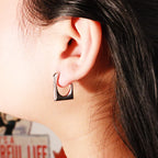 "The Hook" Silver Earrings