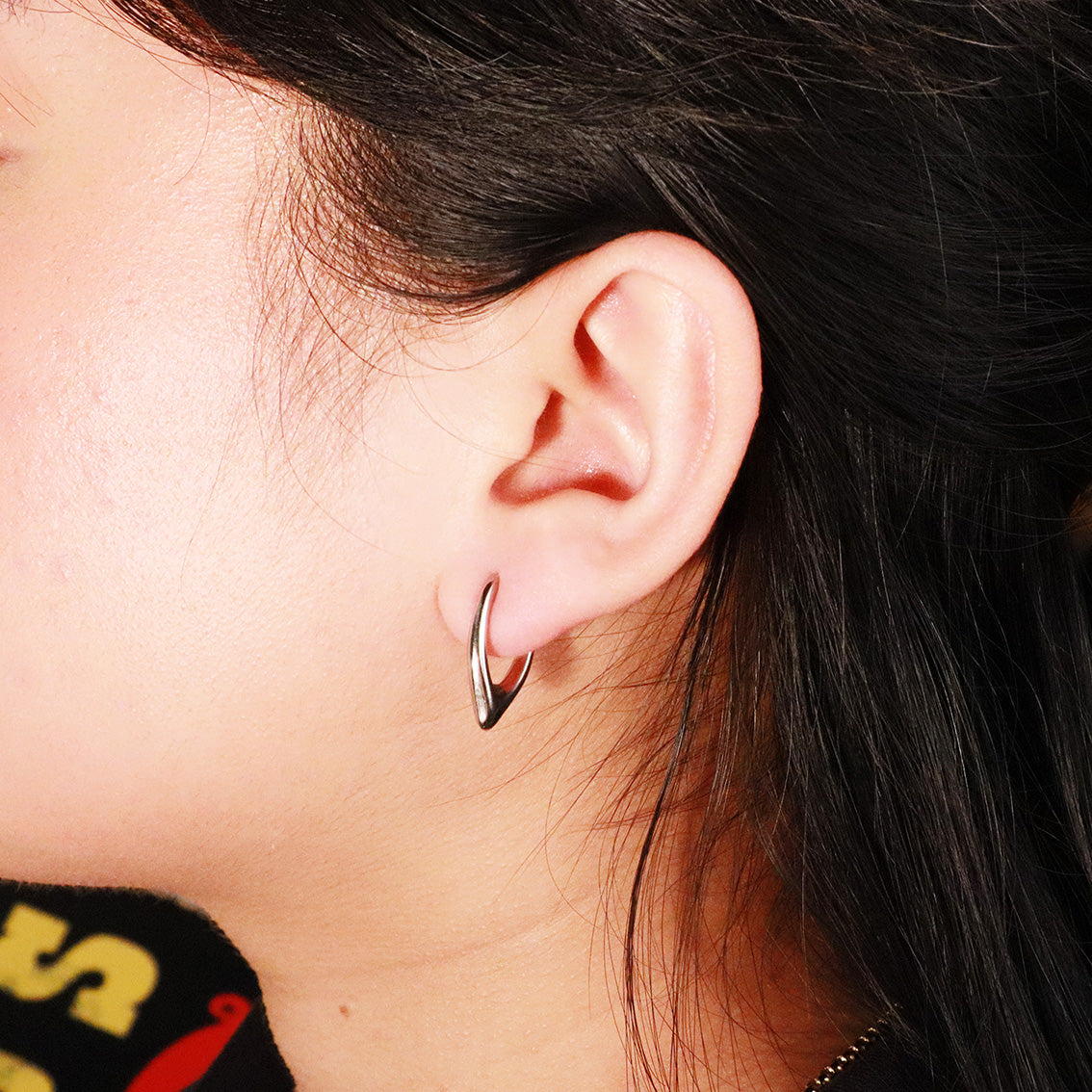 "Wishbone" Silver Earrings