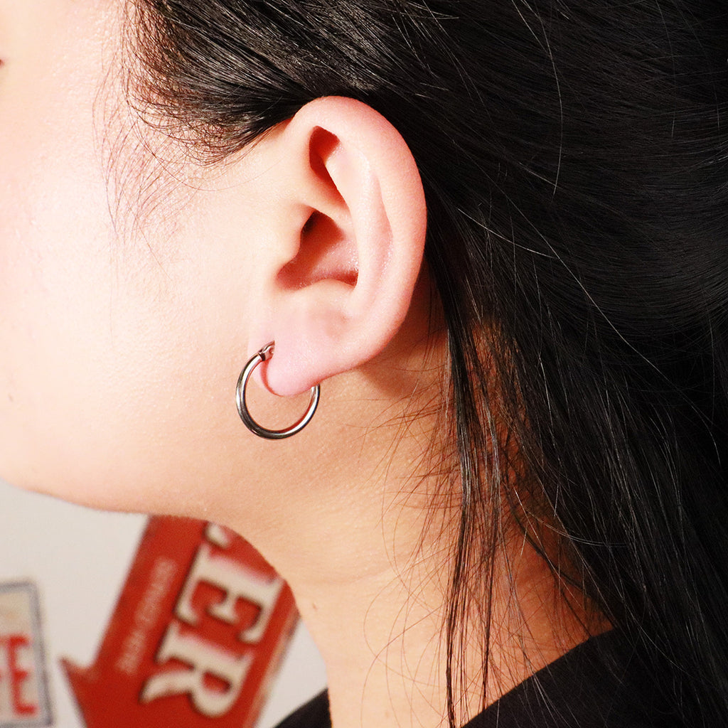 Classic Extra Small Silver Earrings