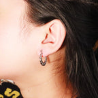 "The Link" Silver Earrings