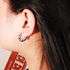 "Bubble Hearts" Silver Earrings