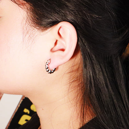 "Bubble Hearts" Silver Earrings