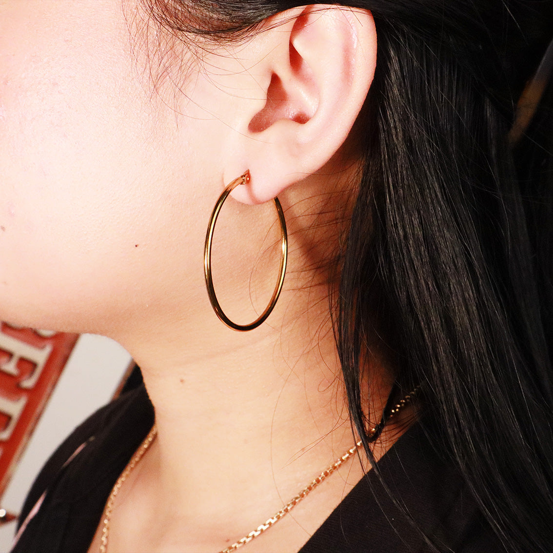 Classic Gold Hoops (2 Sizes)