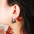 "Scale" Silver Earrings