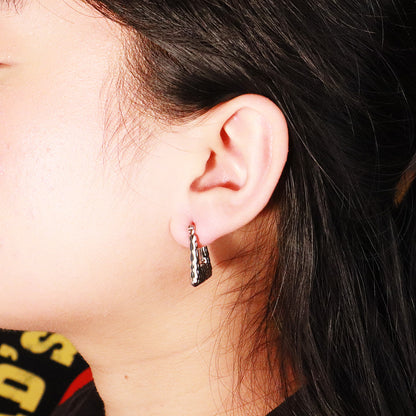 "Scale" Silver Earrings