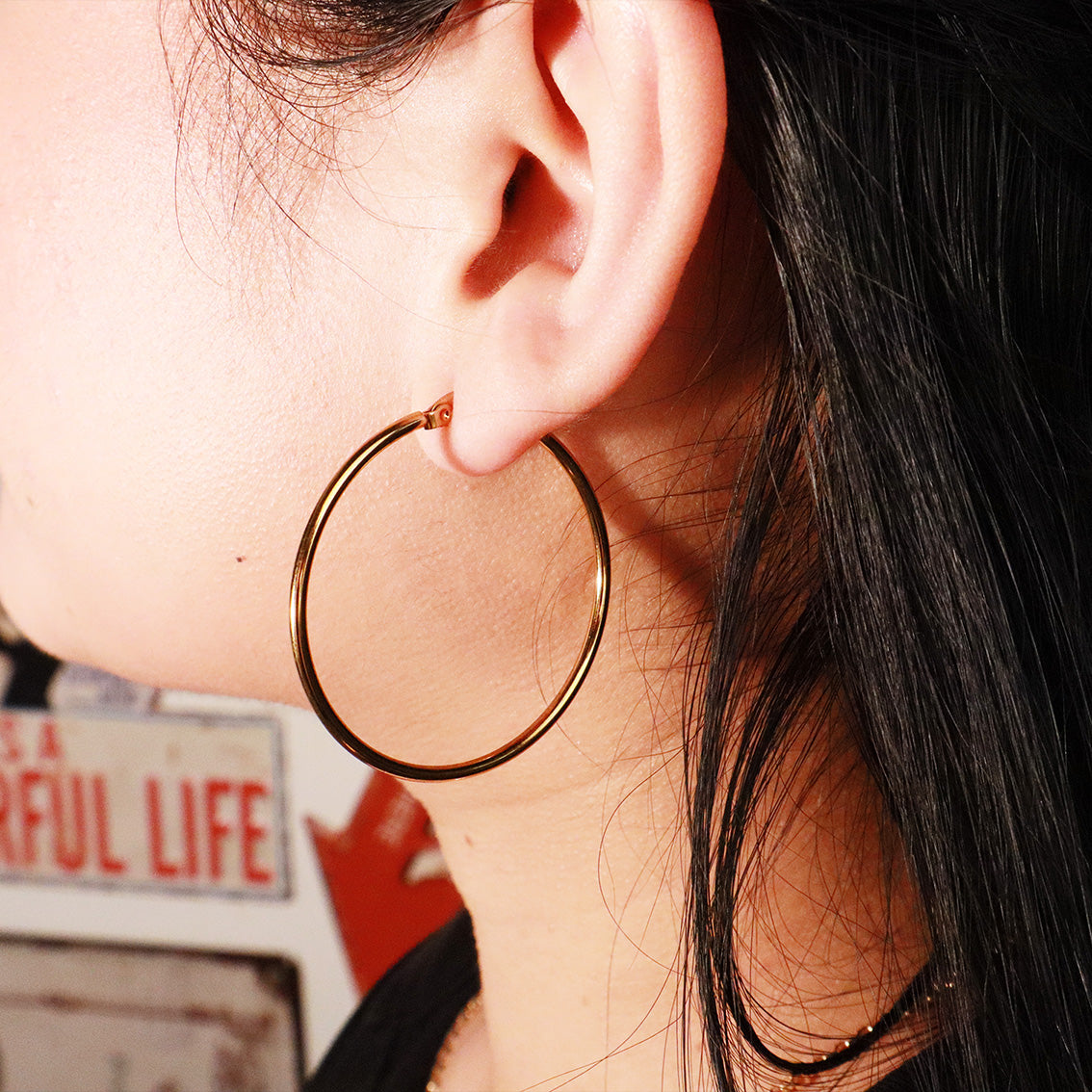 Classic Gold Hoops (2 Sizes)