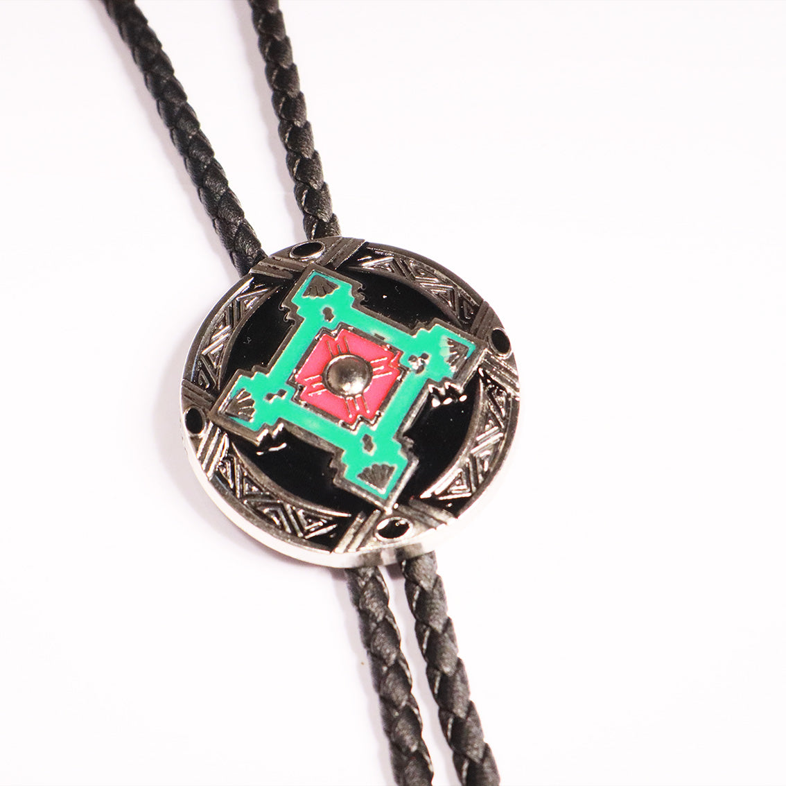 Crossroads Pattern Bolo Tie